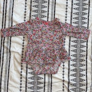 Floral Peplum onesie